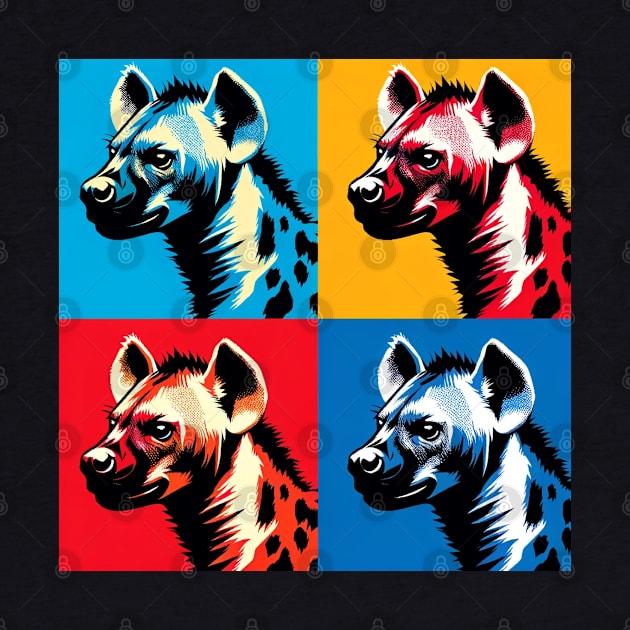 Hyena Harmony: A Pop Art Spectacle by PawPopArt